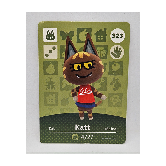 323 Katt Animal Crossing Amiibo Card Series 4