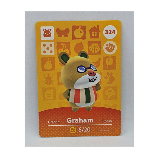 324 Graham Animal Crossing Amiibo Card Series 4