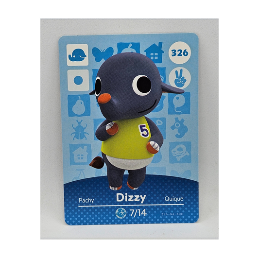 326 Dizzy Animal Crossing Amiibo Card Series 4