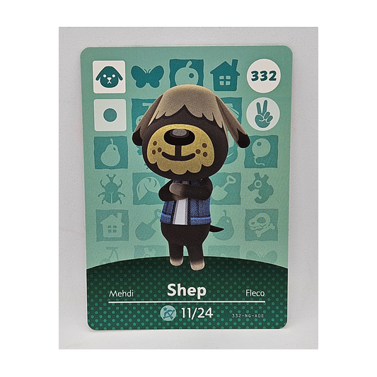 332 Shep Animal Crossing Amiibo Card Series 4