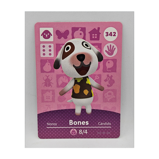 342 Bones Animal Crossing Amiibo Card Series 4