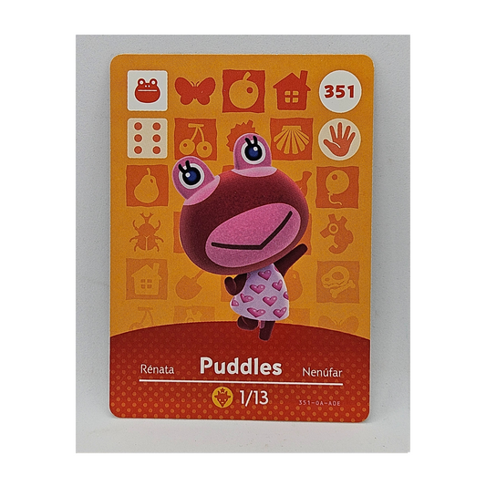 351 Puddles Animal Crossing Amiibo Card Series 4