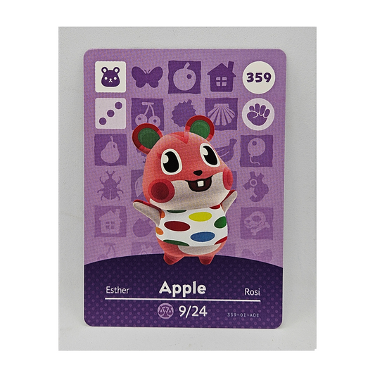 359 Apple Animal Crossing Amiibo Card Series 4