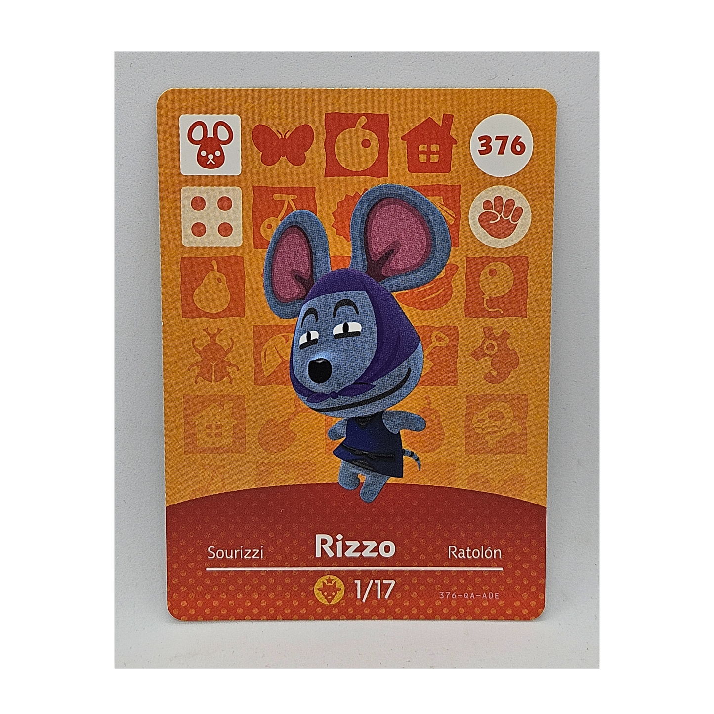 376 Rizzo Animal Crossing Amiibo Card Series 4