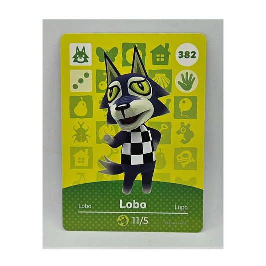 382 Lobo Animal Crossing Amiibo Card Series 4