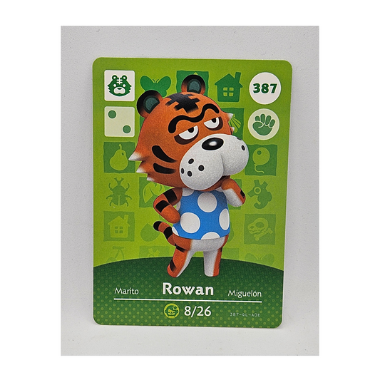 387 Rowan Animal Crossing Amiibo Card Series 4