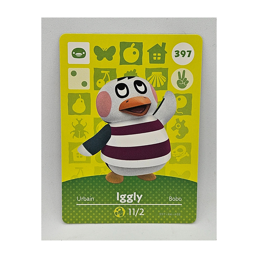 397 Iggly Animal Crossing Amiibo Card Series 4