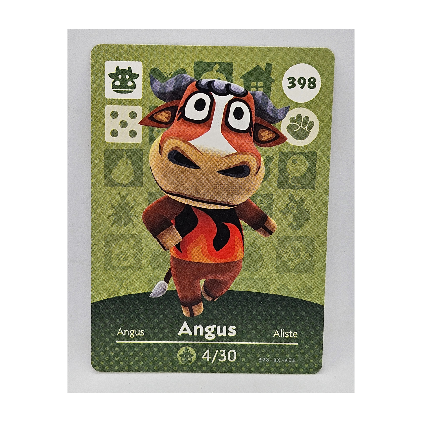 398 Angus Animal Crossing Amiibo Card Series 4