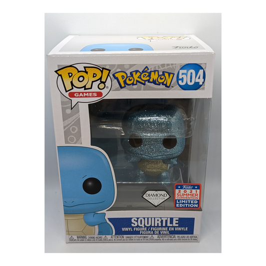 Funko Pokémon 504 Squirtle Diamond 2021 Summer Con