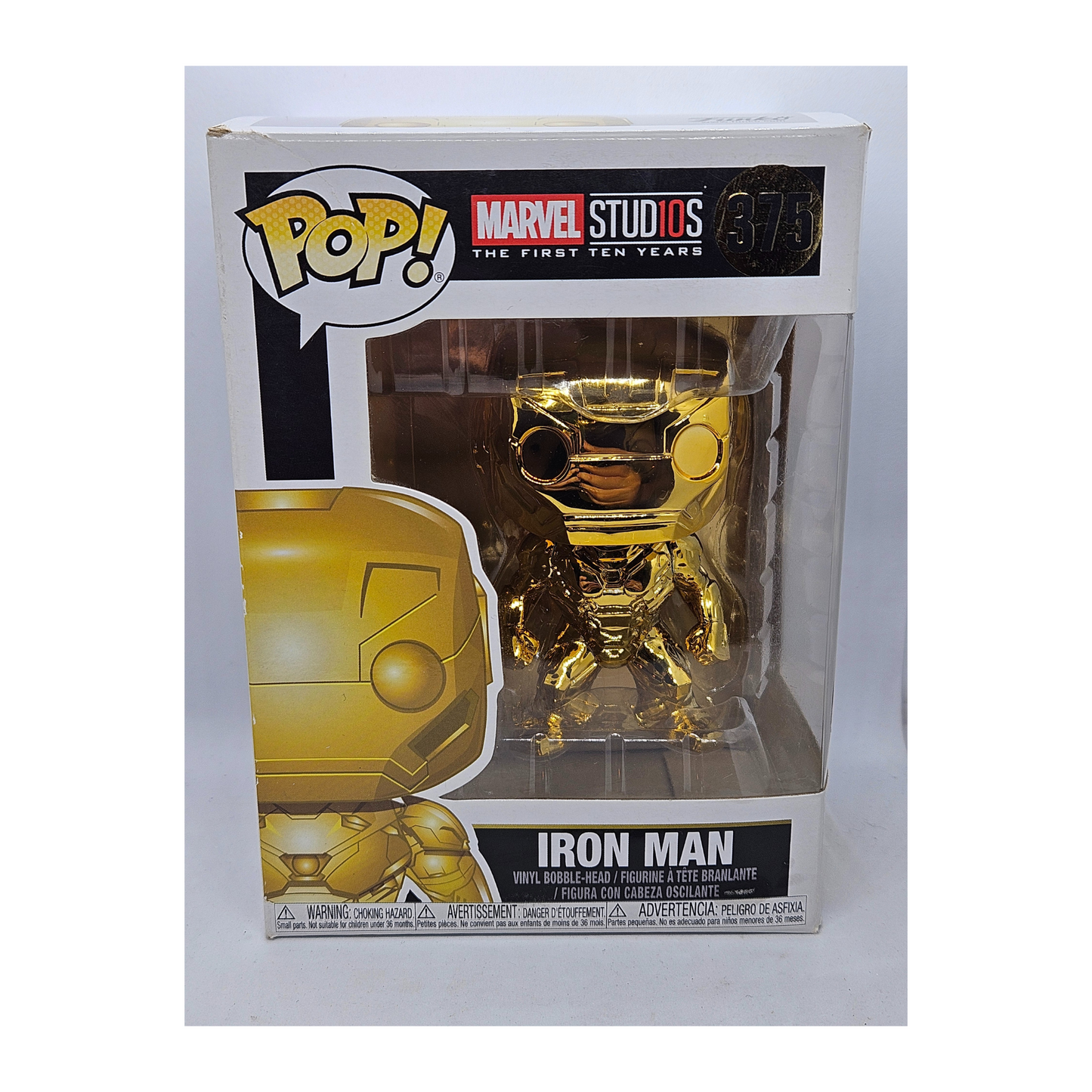 Funko Marvel 375 Iron Man (Marvel Studios The First Ten Years) ((Damaged Box))