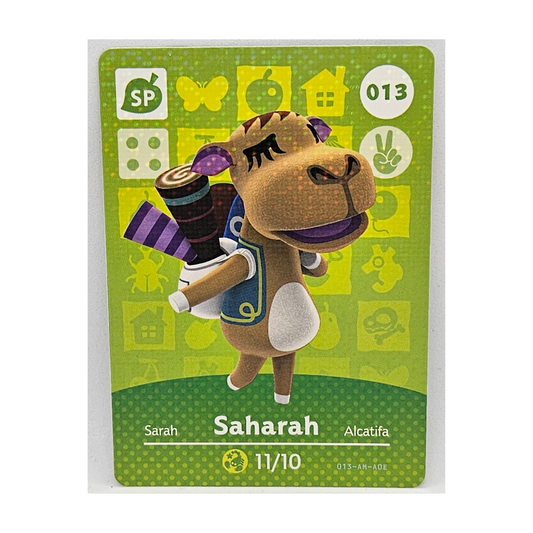 013 Saharah Animal Crossing Amiibo Card Series 1