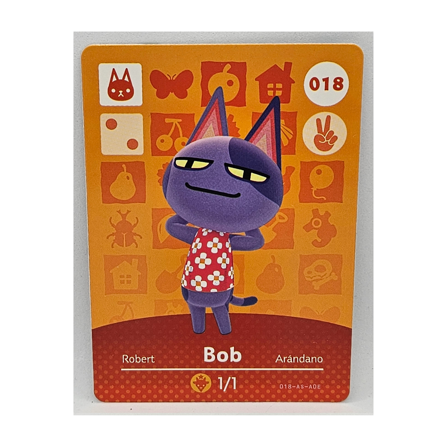 018 Bob Animal Crossing Amiibo Card Series 1