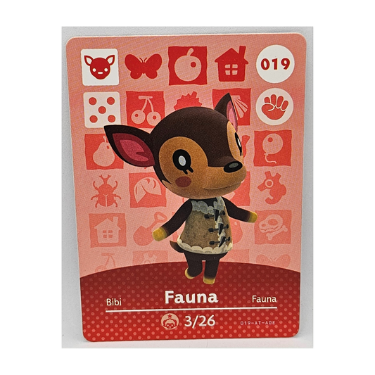 019 Fauna Animal Crossing Amiibo Card Series 1