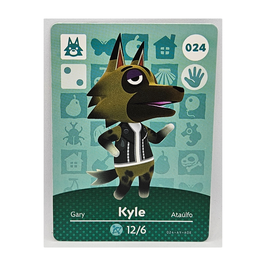 024 Kyle Animal Crossing Amiibo Card Series 1