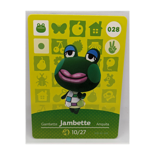 028 Jambette Animal Crossing Amiibo Card Series 1