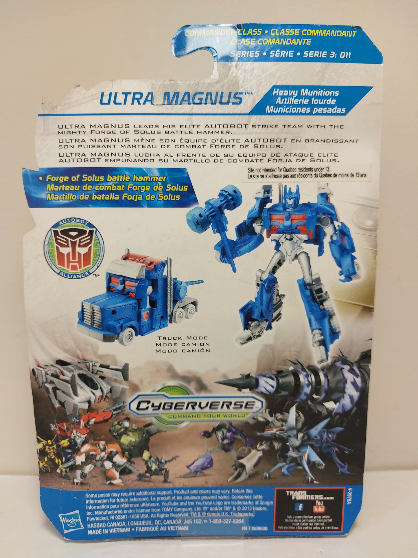 Transformer Prime - Cyberverse Commander Class: Ultra Magnus