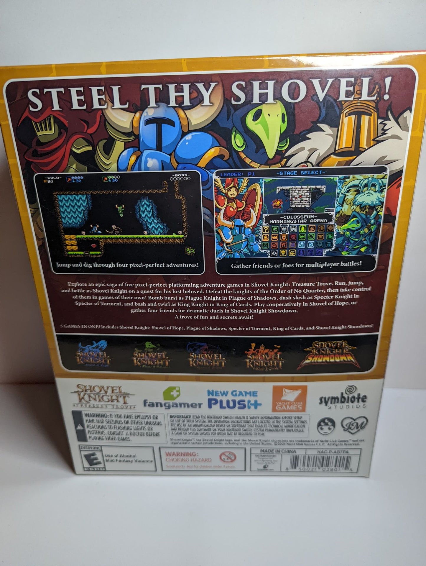 Shovel Knight Treasure Trove Digital Code & Plush (Sealed)