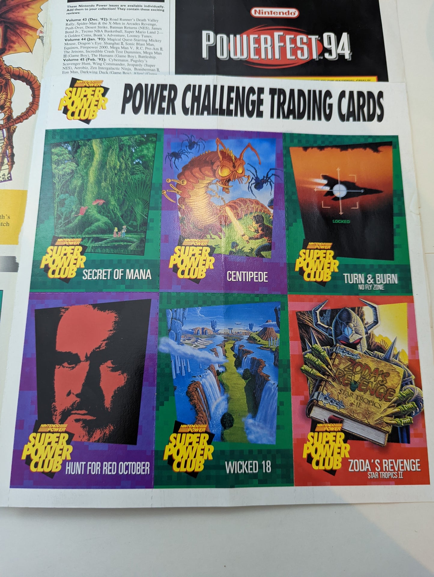 Nintendo Power Issue: 59 Ken Griffey Junior (With Poster and Cards)