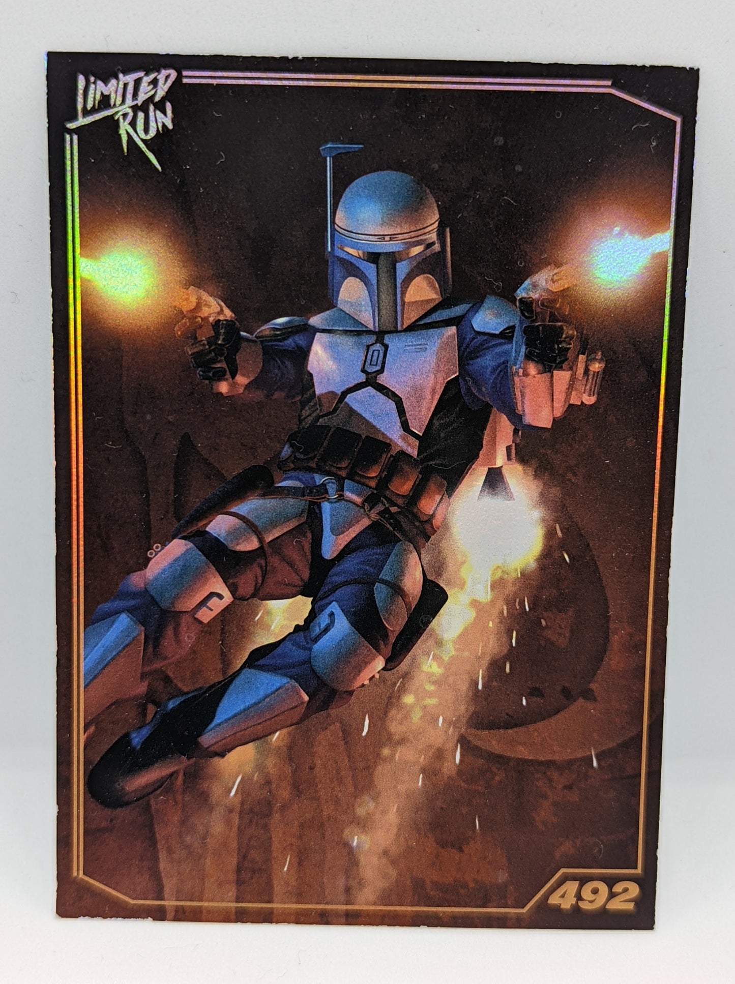 (S1.) 492 Star Wars Bounty Hunter LRG Trading Card (Gold)