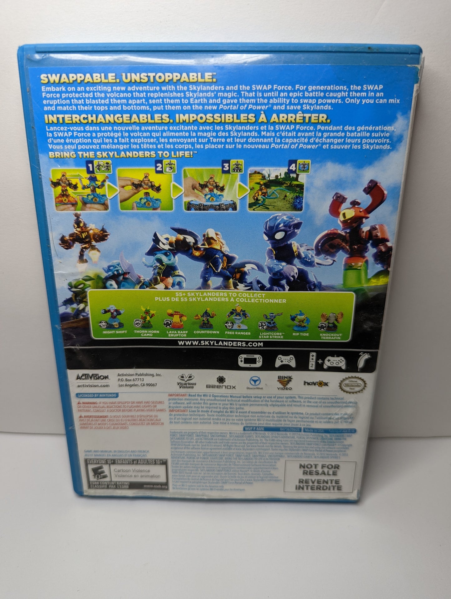 Skylanders Swap Force - Game and Portal for Nintendo (Complete)