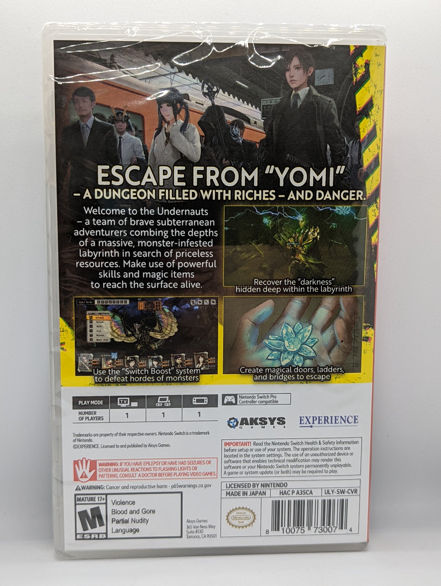 Undernauts Labyrinth Of Yomi (Sealed)