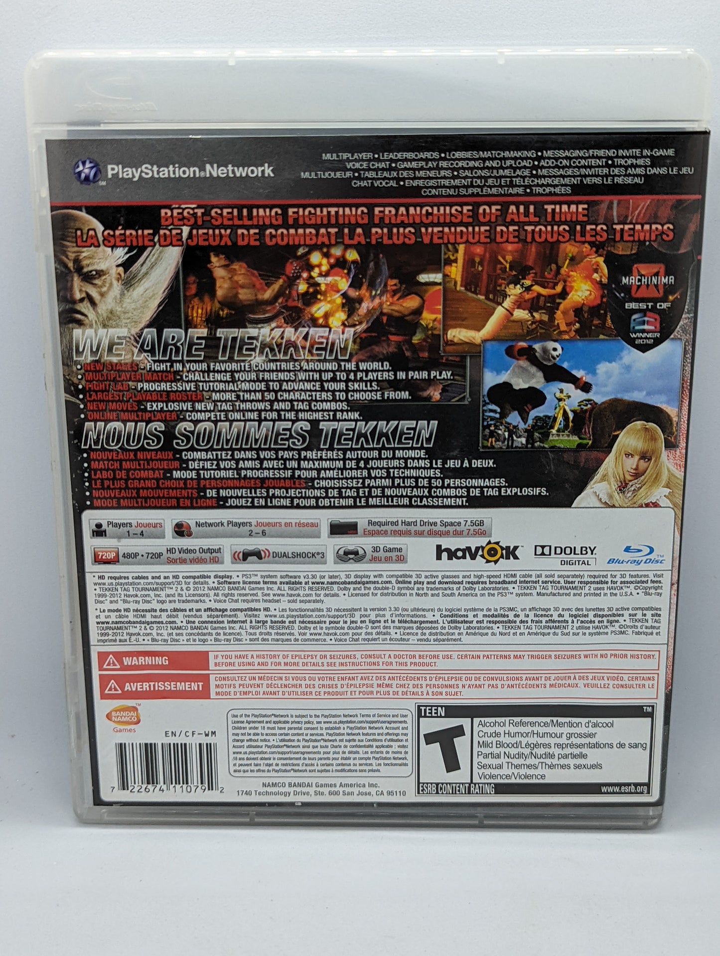 Tekken Tag Tournament 2 (Walmart Ex. w/ Prima Mini Guide) (Complete)