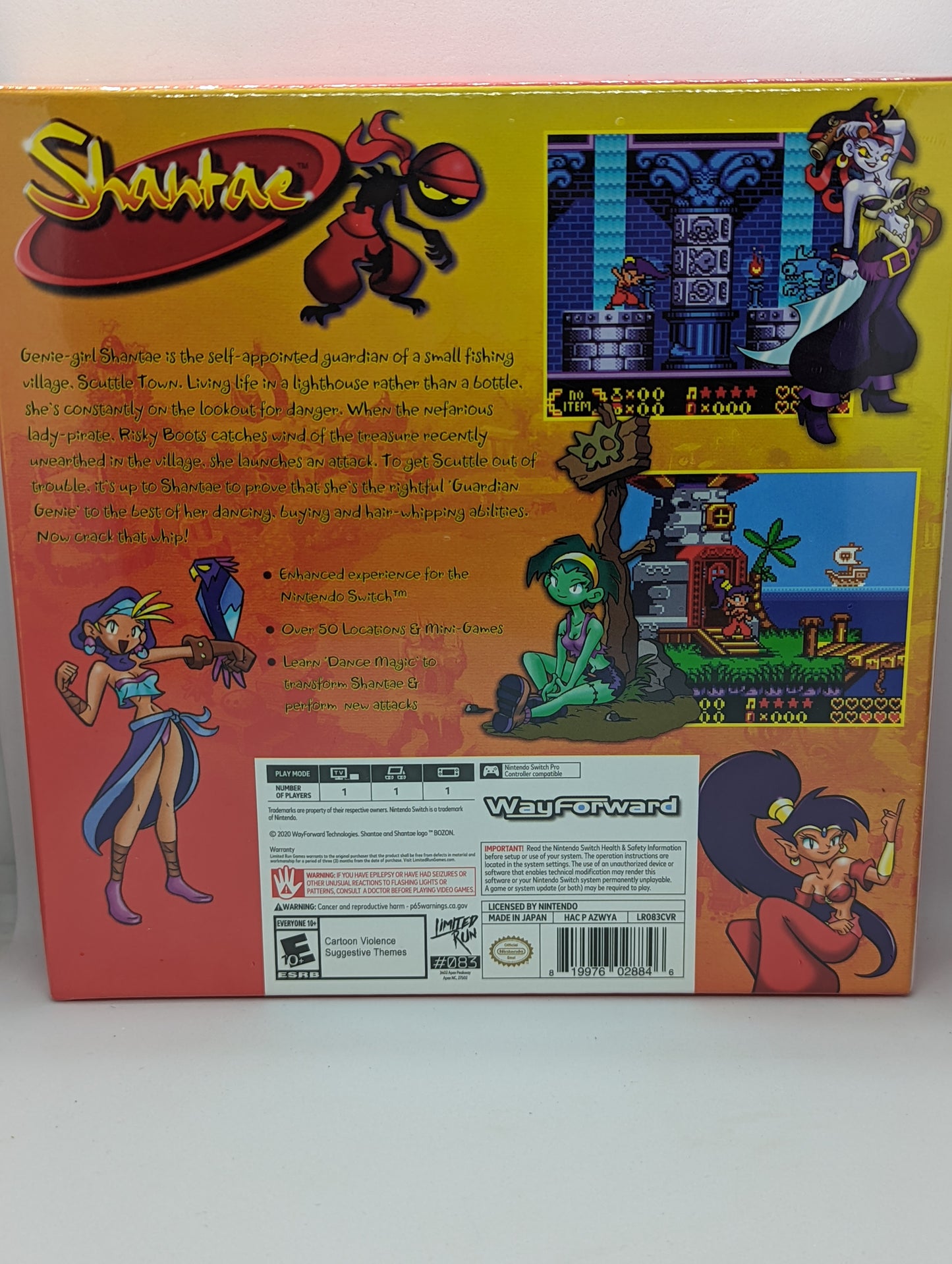 Shantae Retro Box Edition Switch Limited Run #83 (Sealed)