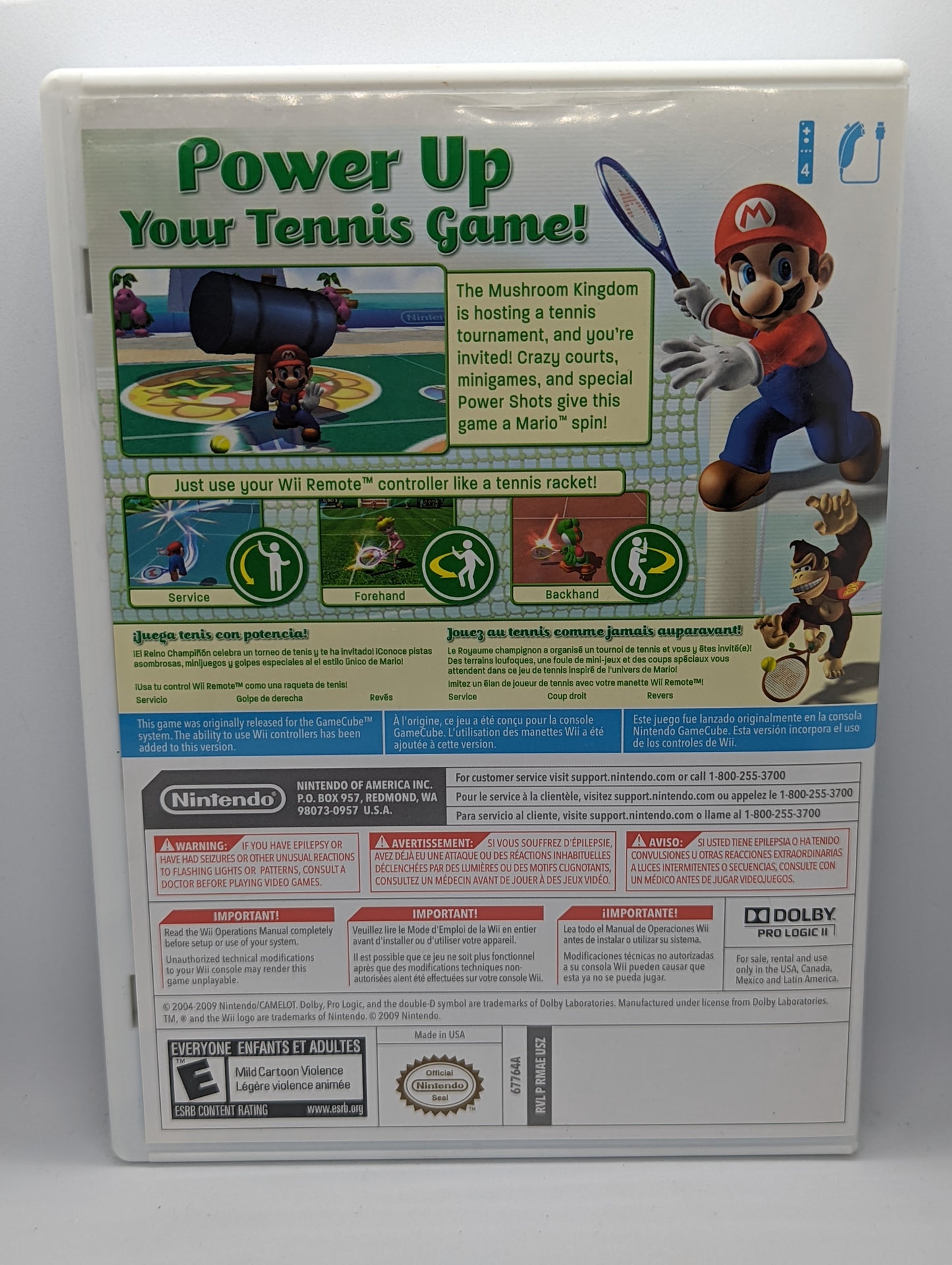 Mario Power Tennis (Complete)