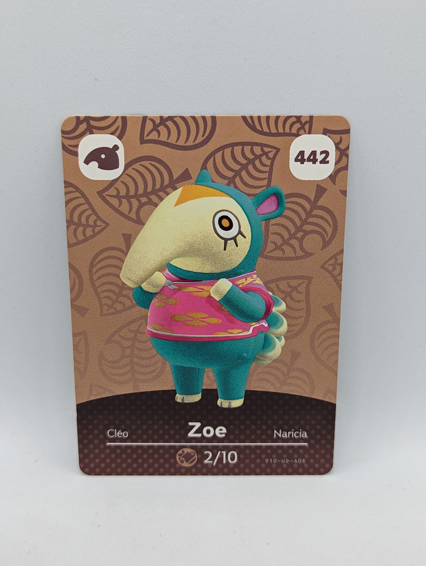 442 Zoe Animal Crossing Amiibo Card Series 5