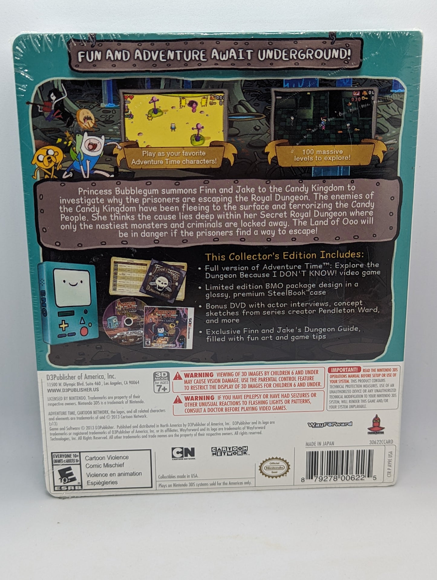 Adventure Time : Explore the Dungeon Because I Don't Know Collectors Edition (Sealed)