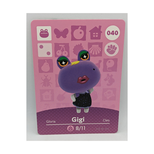 040 Gigi Animal Crossing Amiibo Card Series 1