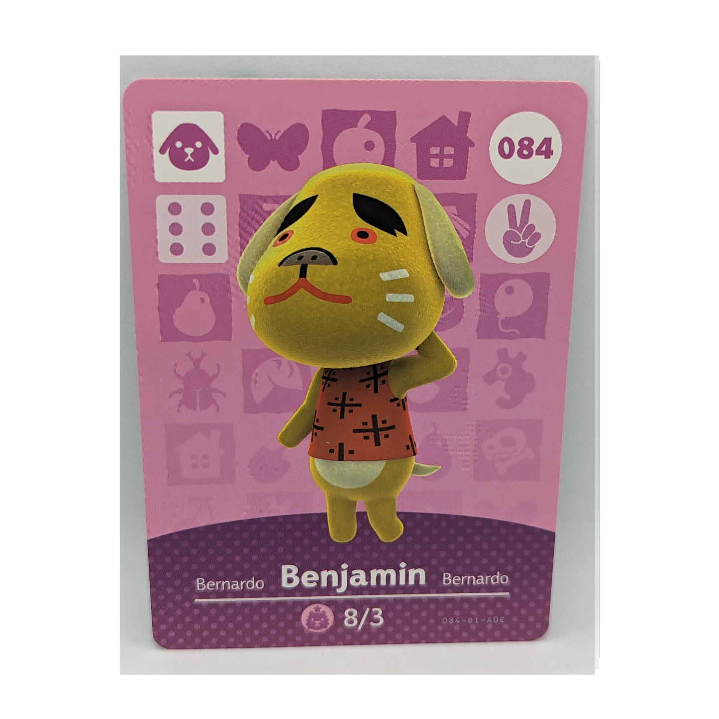 084 Benjamin Animal Crossing Amiibo Card Series 1