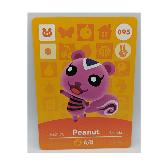 095 Peanut Animal Crossing Amiibo Card Series 1