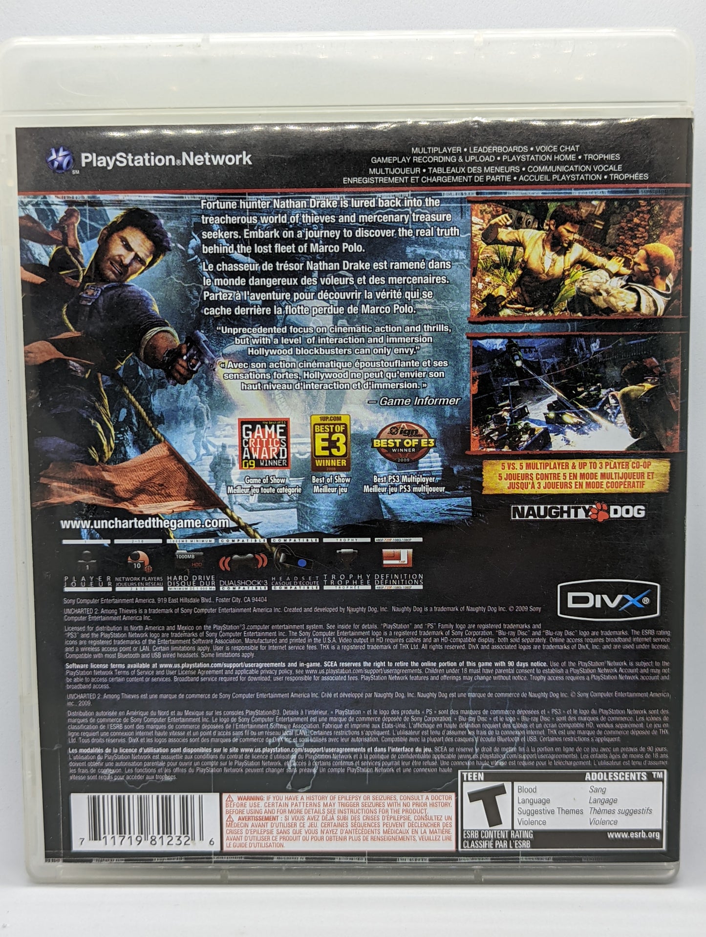 Uncharted 2 Among Thieves (No Manual)