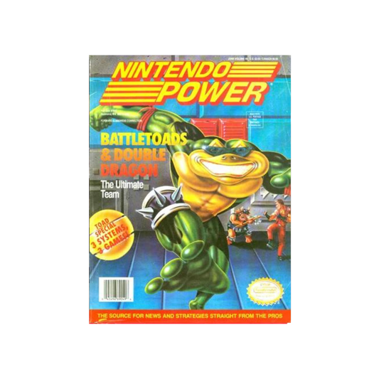 Nintendo Power Issue: 49 BattleToads & Double Dragon (With Poster and Cards)