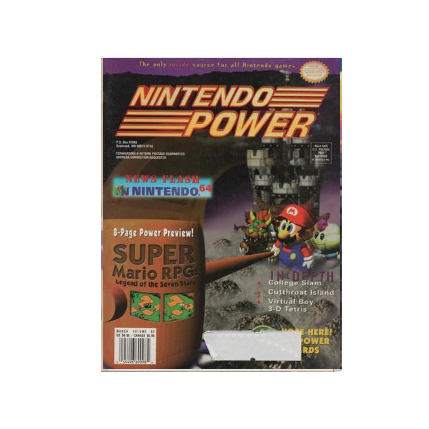 Nintendo Power Issue: 82 Super Mario RPG (With Poster and Cards)