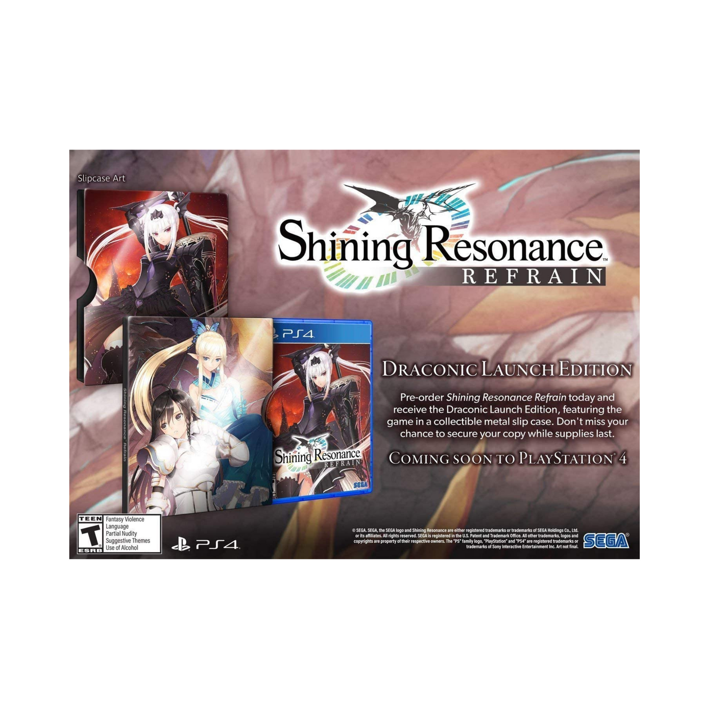 Shining Resonance Refrain Draconic : Launch Edition (PS4) (Sealed)