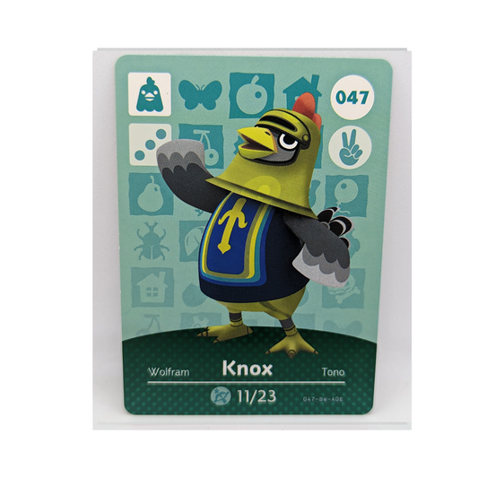 047 Knox Animal Crossing Amiibo Card Series 1